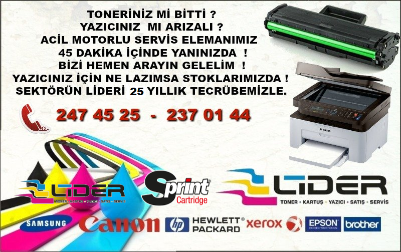 Lider toner antalya toner dolum ve satış